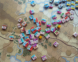 The Union lines disintegrate during the attack