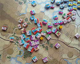 The Union lines disintegrate during the attack